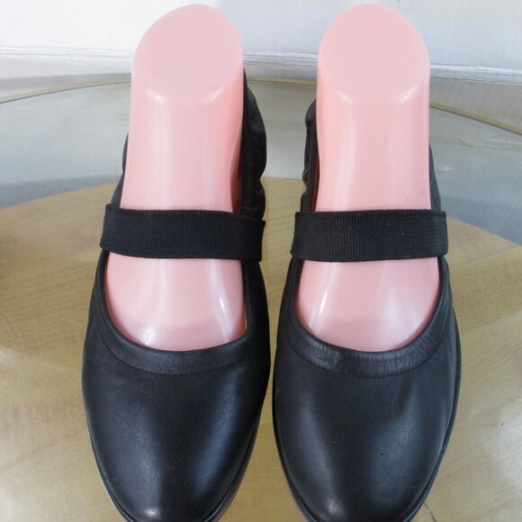 Lucky Brand Mary Jane Flats Shoes Black Leather Size 9 - Picture 3 of 8
